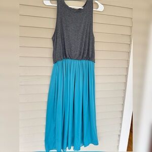 LOFT Sleeveless Midi Dress